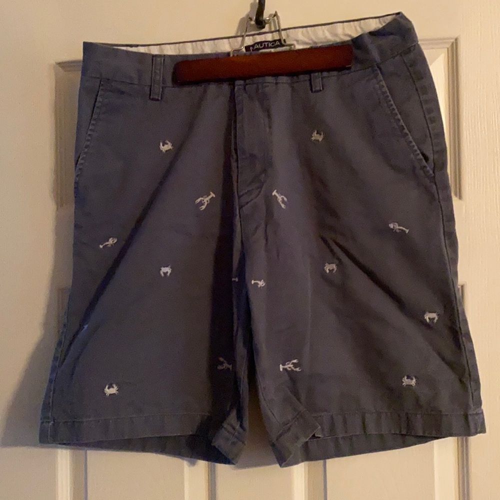 Nautica shorts with crab designs.